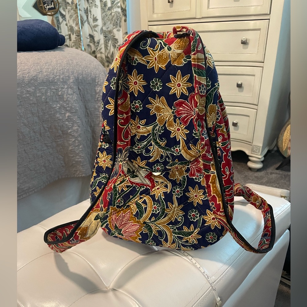 Floral backpack purse